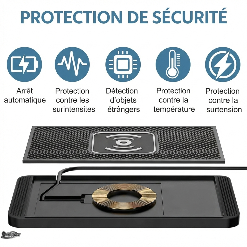 Chargeur sans fil support de coussin en Silicone chargeur rapide