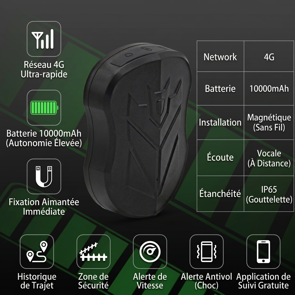 SinoTrack aimant 4G étanche voiture GPS Tracker